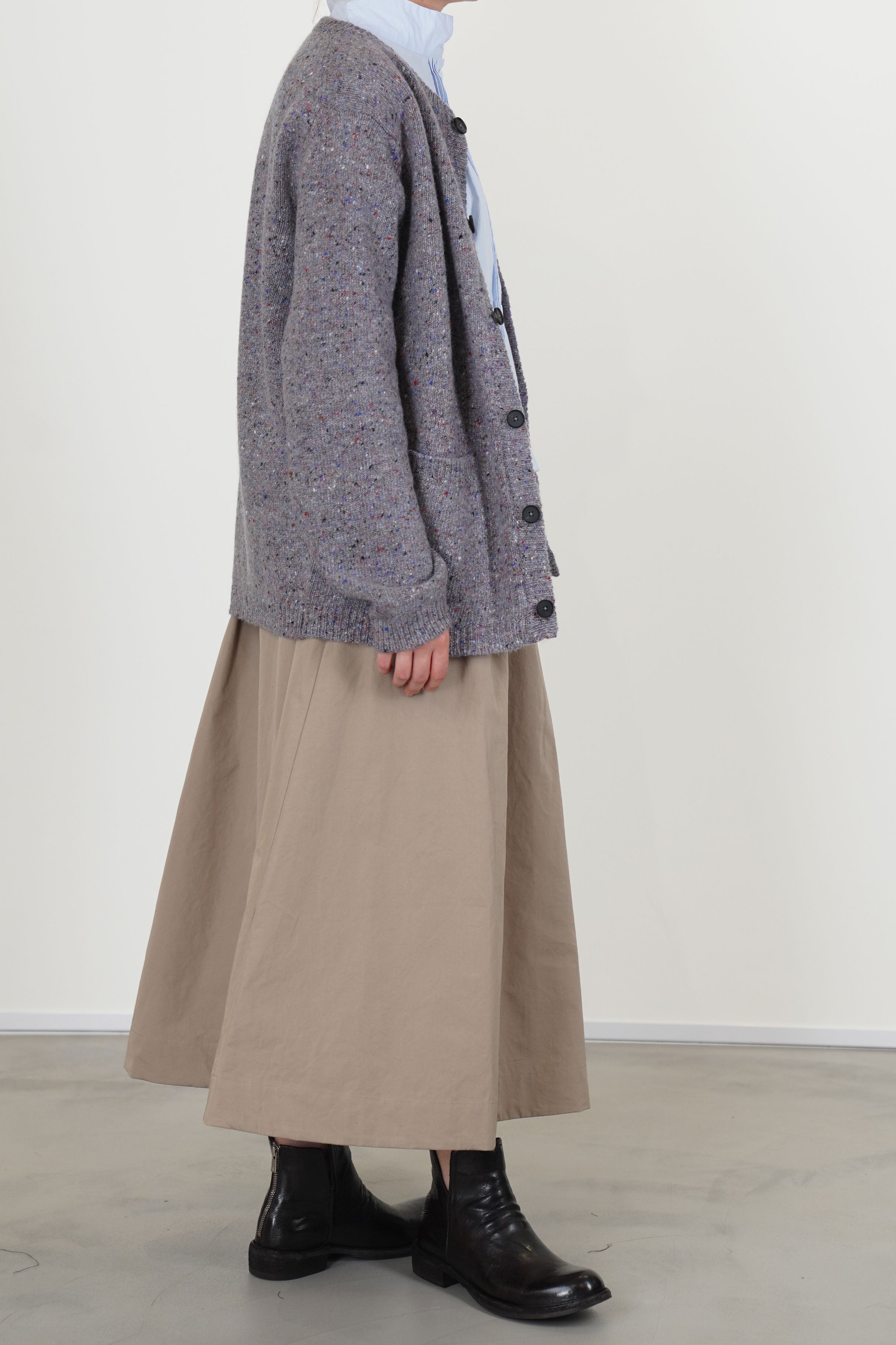 remo cardigan wool cashmere multi yarn