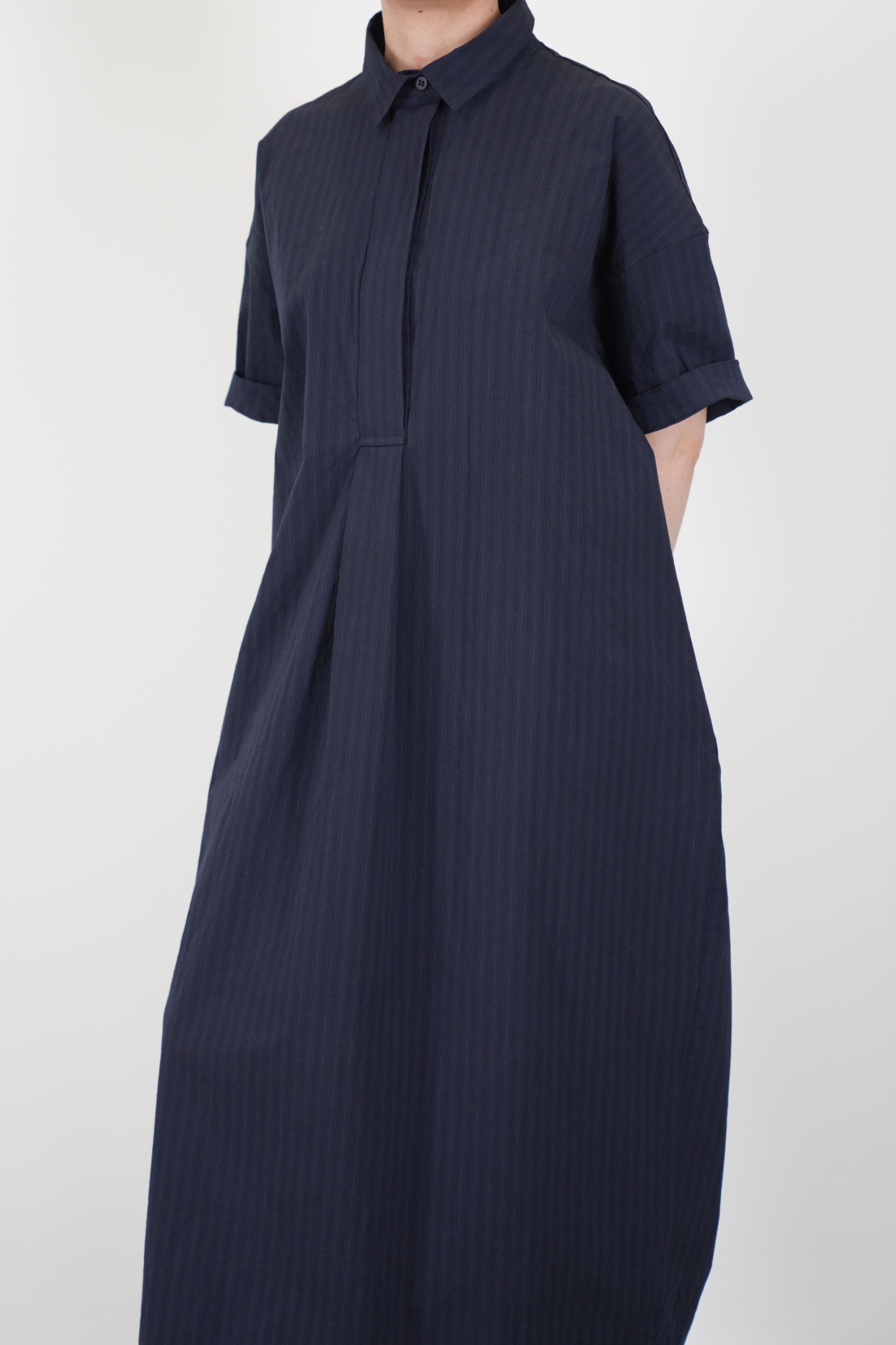 sabi dress navy stripe