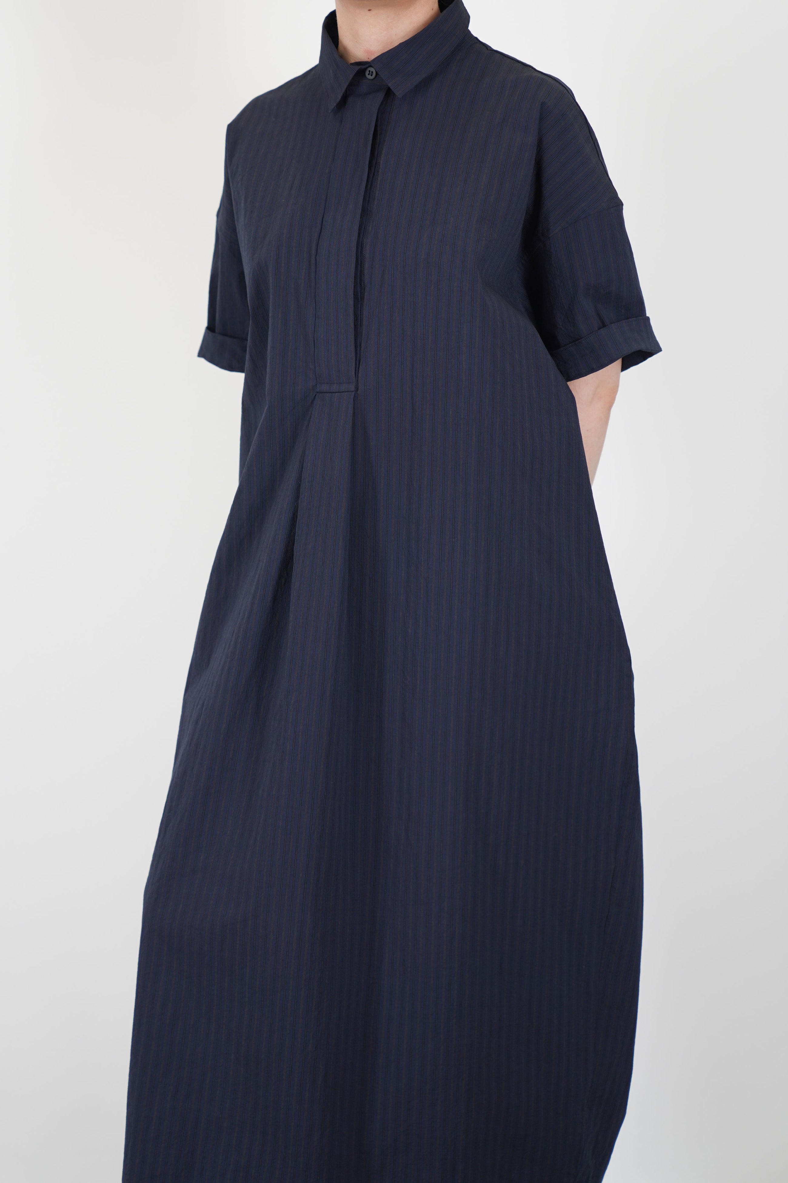 sabi dress navy stripe