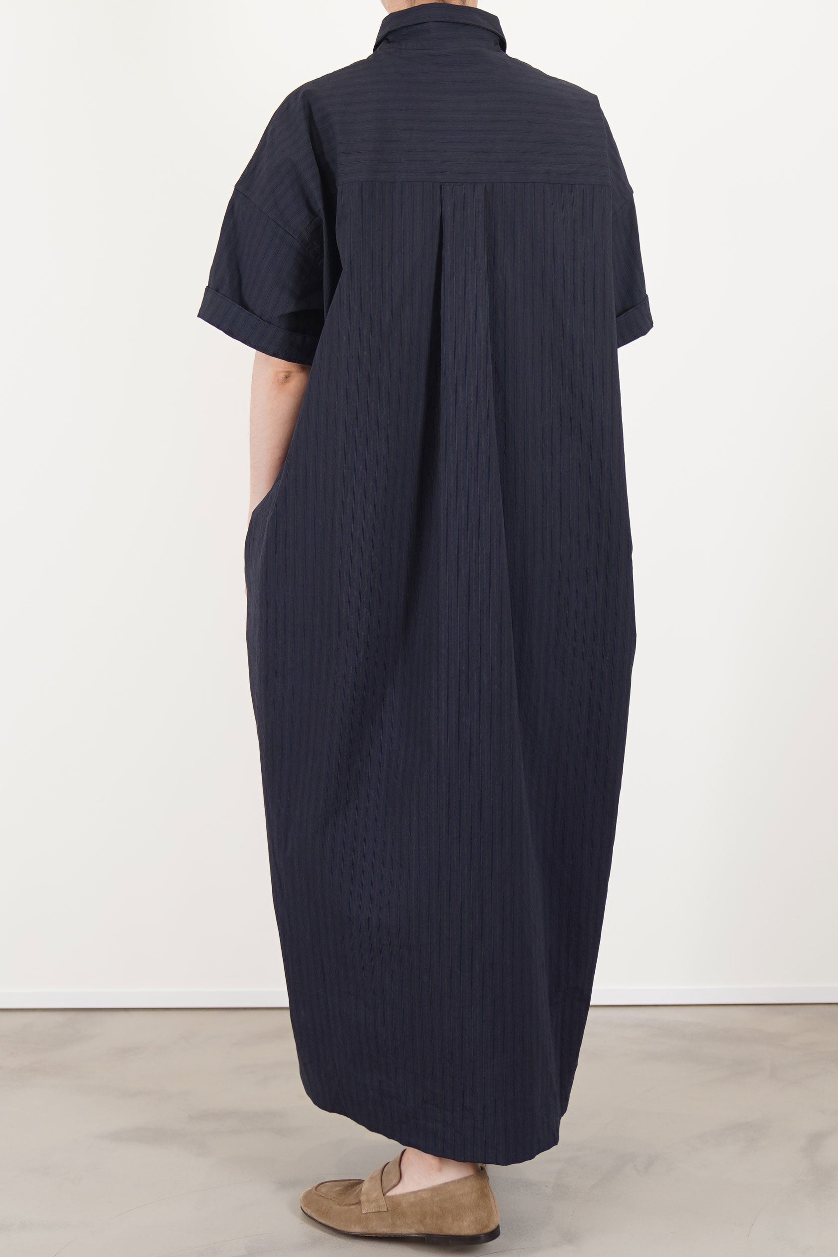 sabi dress navy stripe