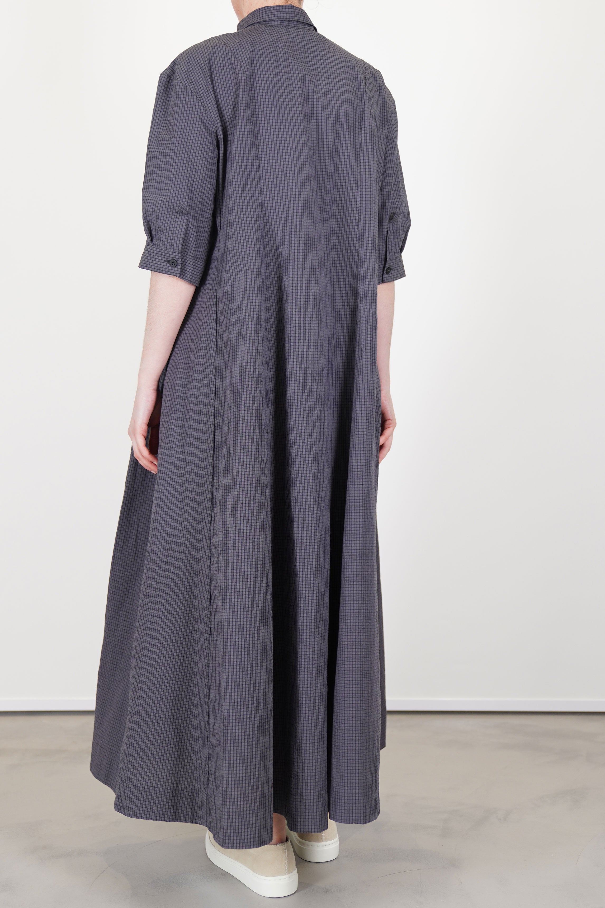 sally dress grey check