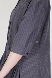 sally dress grey check
