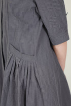 sally dress grey check