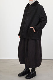 samu shearling jacket brown