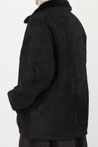 samu shearling jacket brown