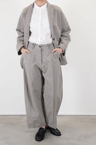 sandra cotton linen pants mink