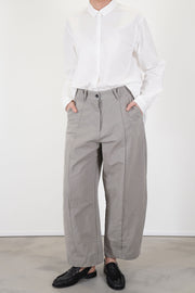 sandra cotton linen pants grey