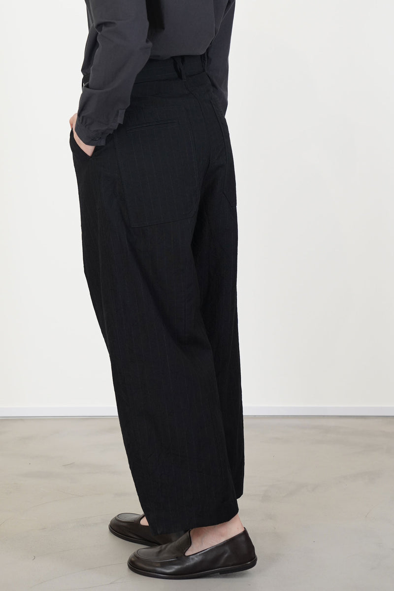 sandra pants wool black stripe