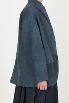 suede leather jacket bella cobalto