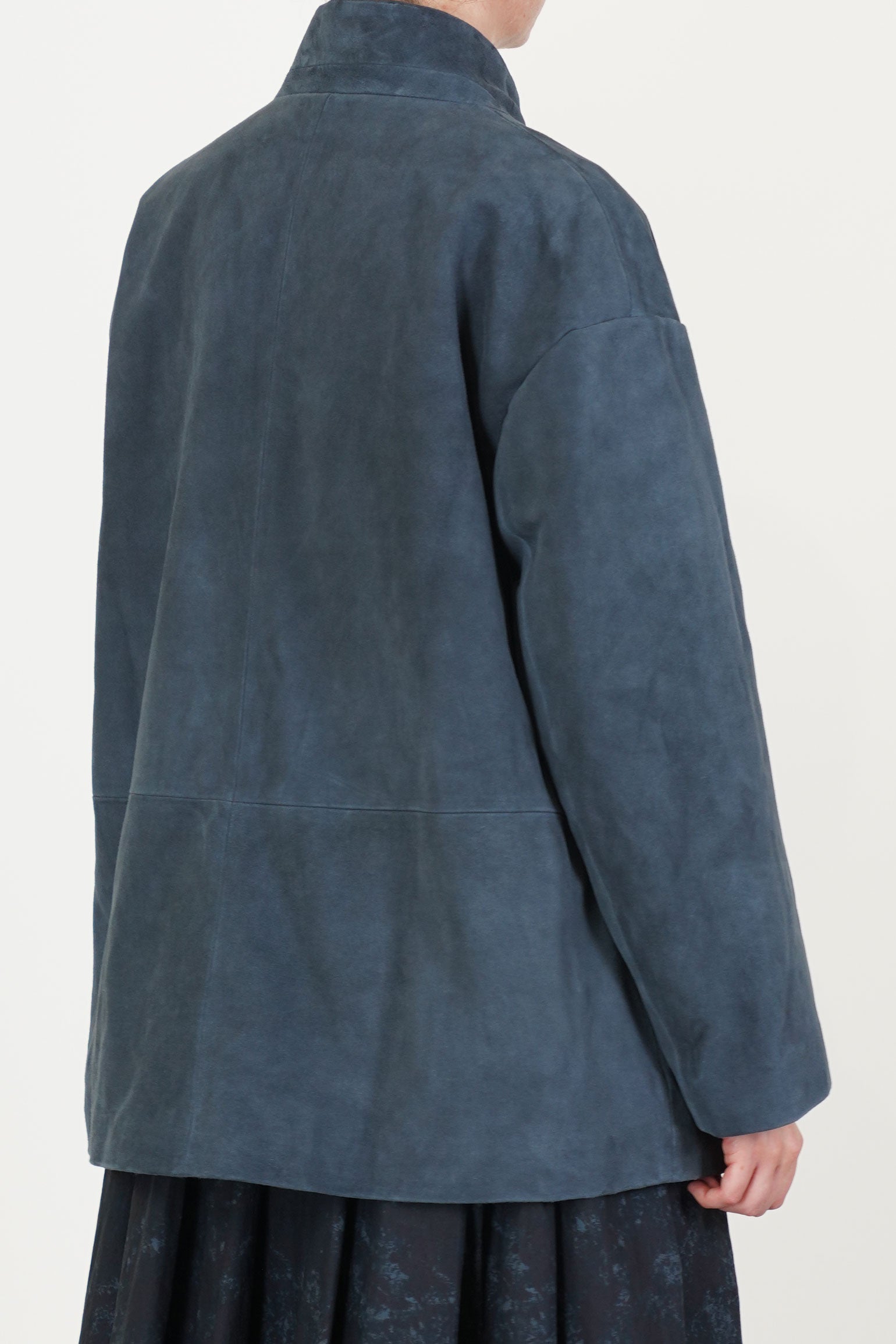 bergfabel suede leather jacket bella cobalto | carrousel the store