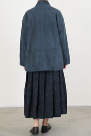 suede leather jacket bella cobalto