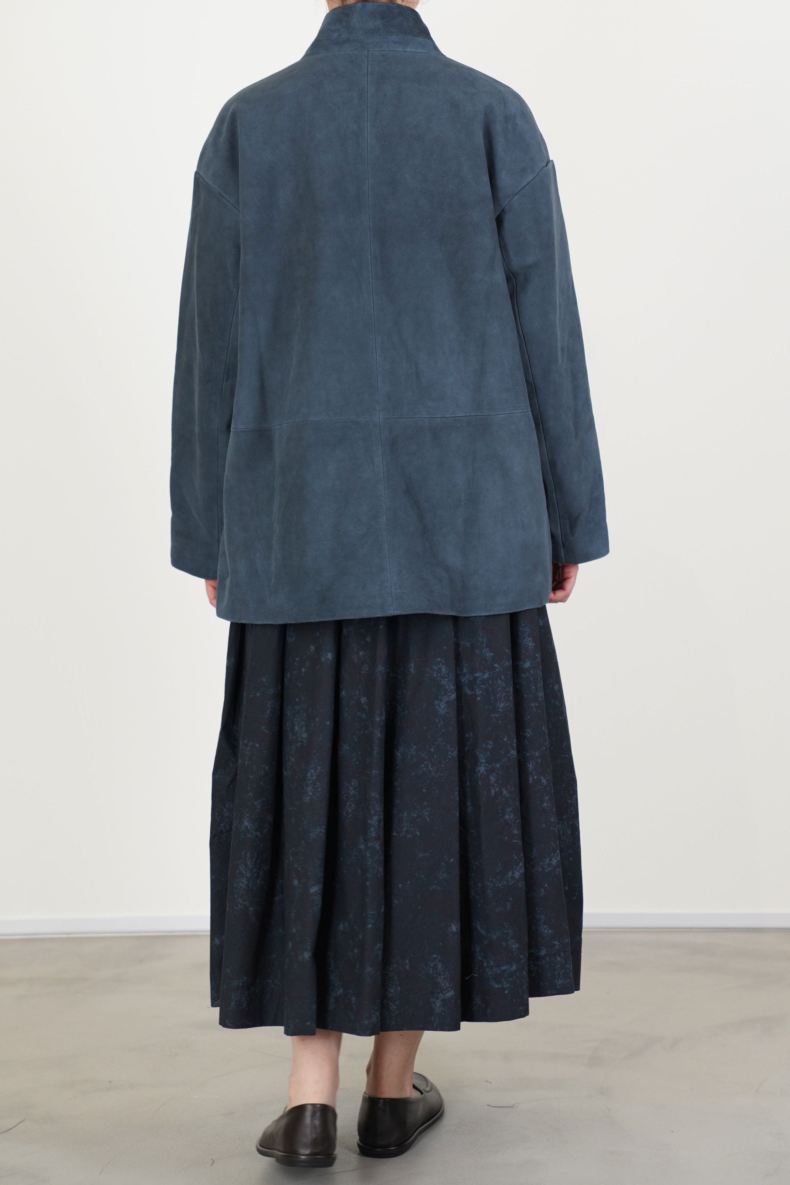 suede leather jacket bella cobalto