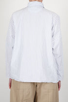 tina shirt light blue stripes