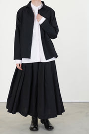 tina shirt wool black stripe