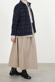 tina shirt wool cashmere carbon check