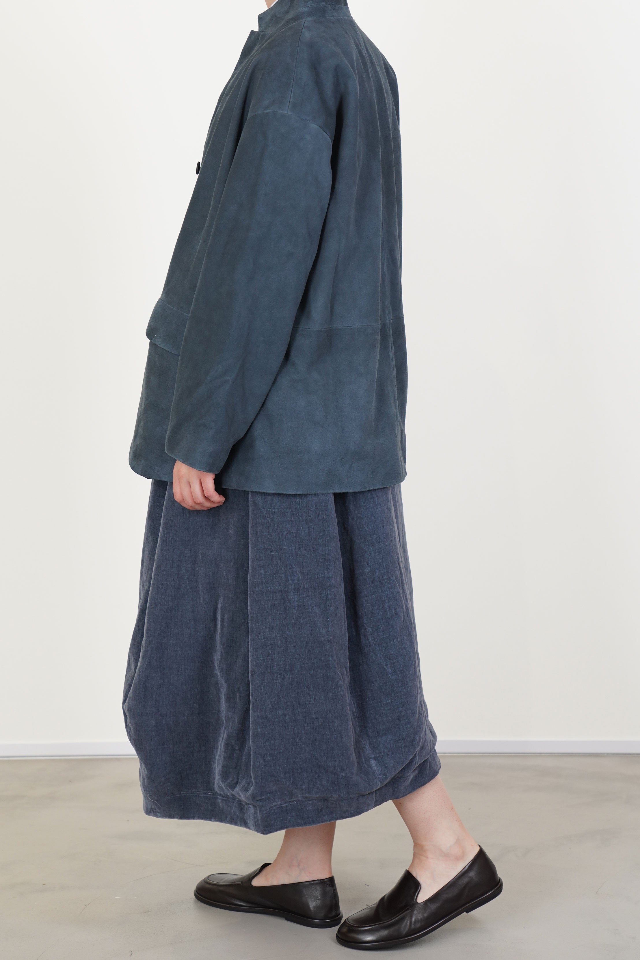 velvet skirt carla moon blue