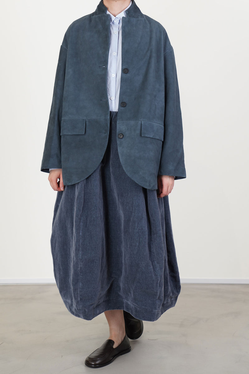 velvet skirt carla moon blue