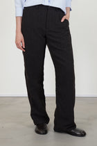woolen andrew pants brown navy