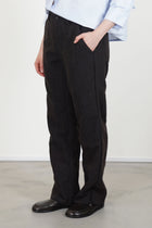 woolen andrew pants brown navy