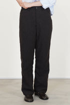 woolen andrew pants brown navy