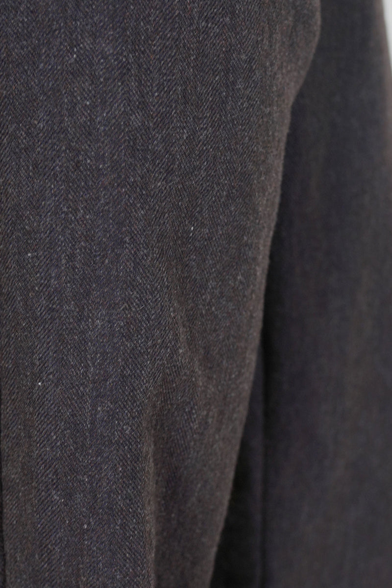 woolen andrew pants brown navy