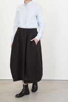 woolen carla skirt brown navy