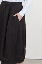 woolen carla skirt brown navy