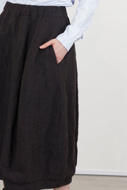 woolen carla skirt brown navy