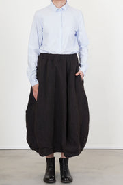 woolen carla skirt brown navy
