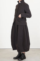 woolen caryl jacket brown navy