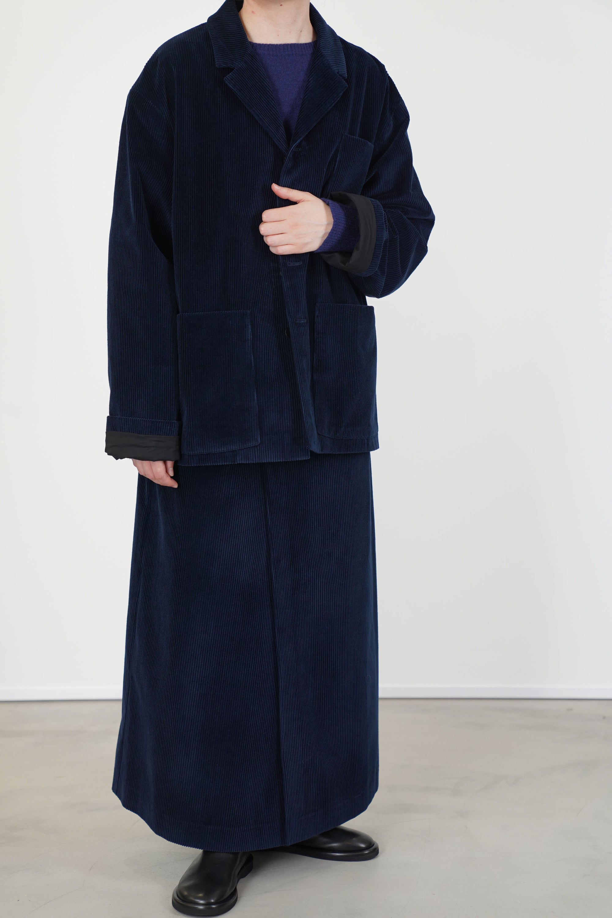 3 pocket blazer corduroy blue