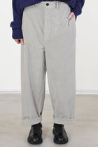 ankle pants corduroy grey
