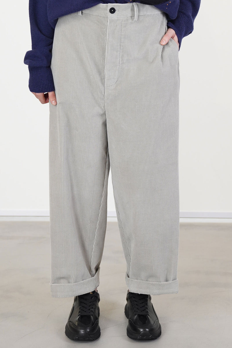 ankle pants corduroy grey