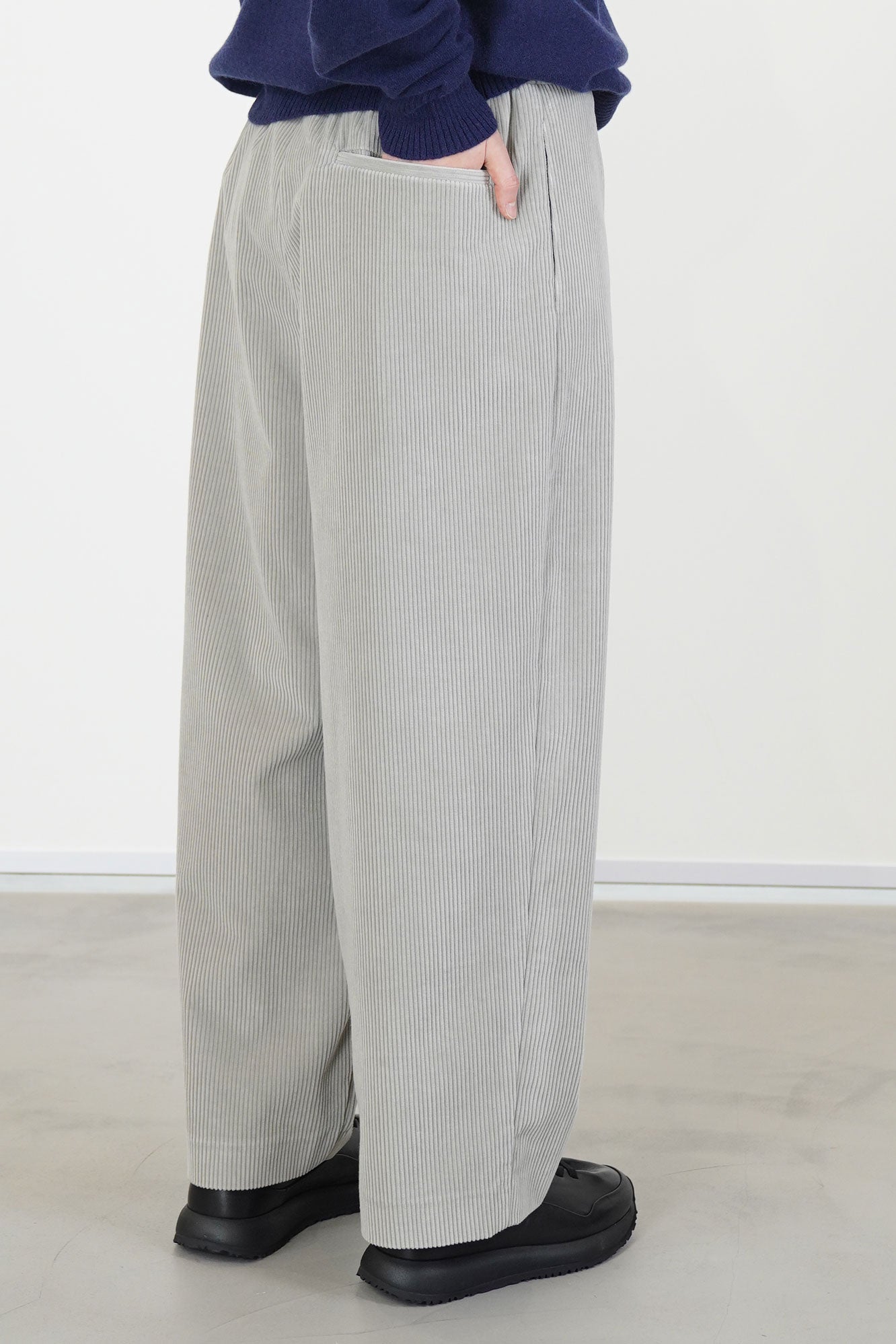 ankle pants corduroy grey