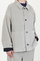 boxy jacket corduroy grey