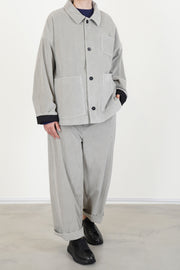 boxy jacket corduroy grey