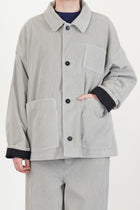 boxy jacket corduroy grey
