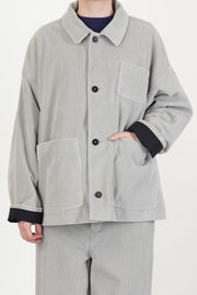 boxy jacket corduroy grey