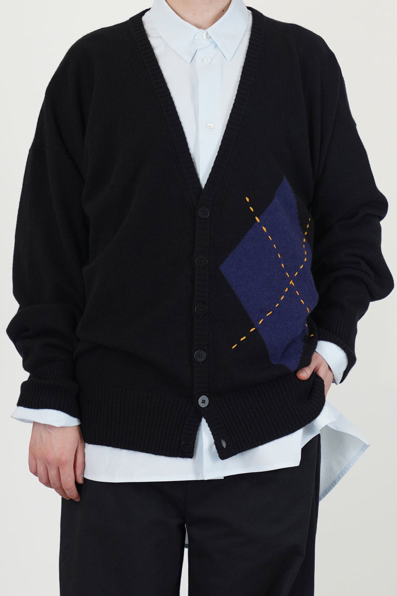 long cardigan cashmere black
