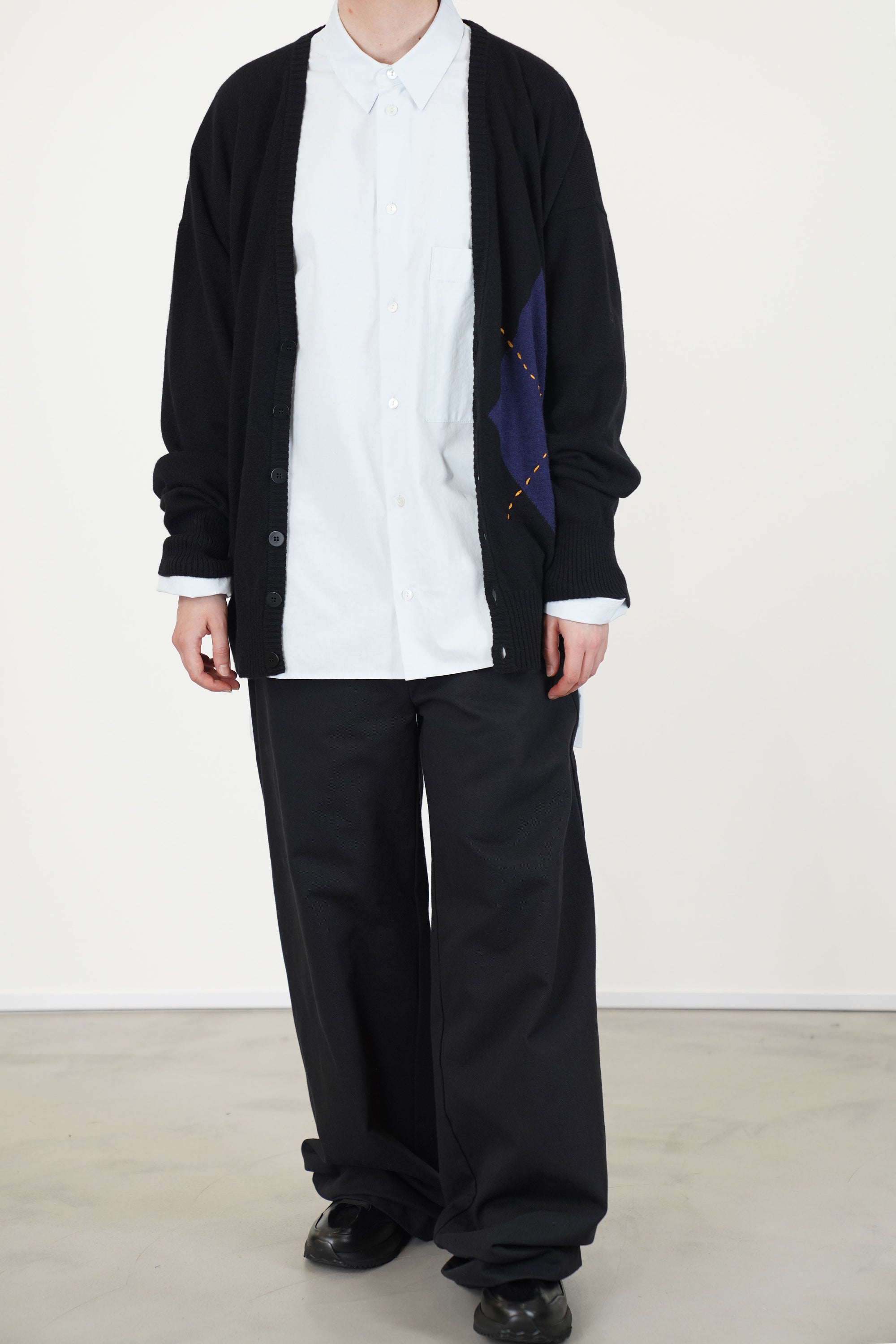 long cardigan cashmere black