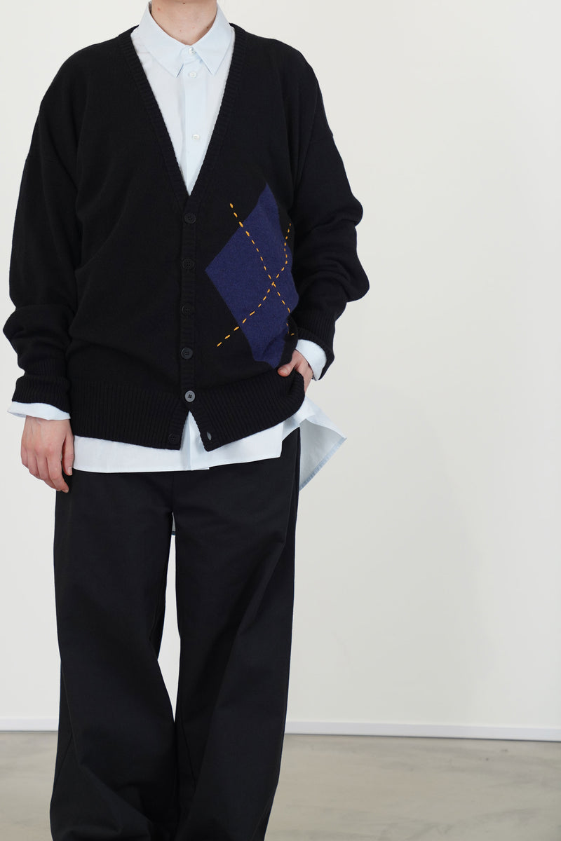 long cardigan cashmere black