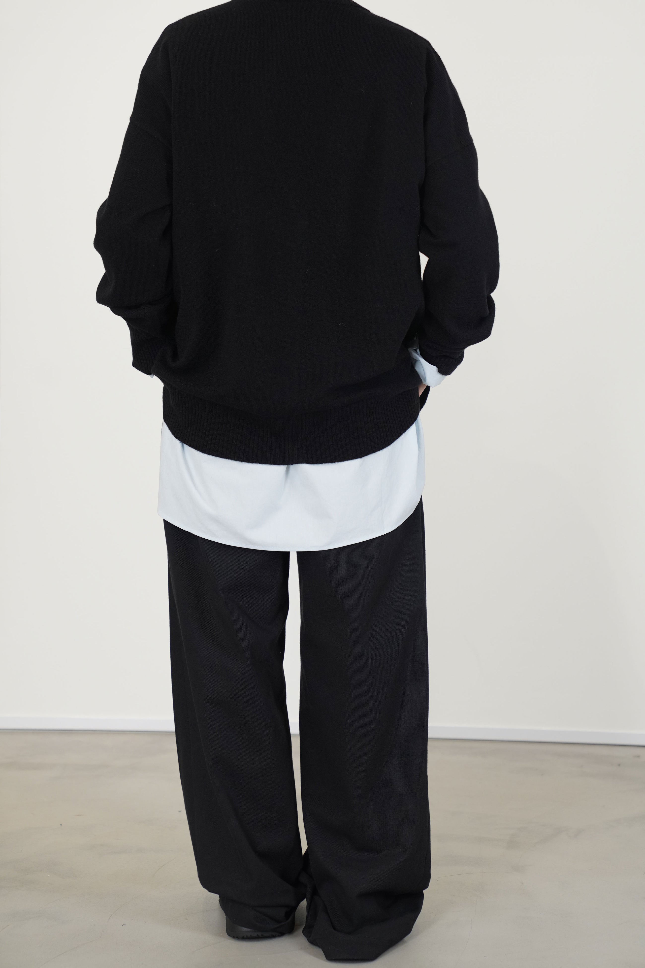 long cardigan cashmere black