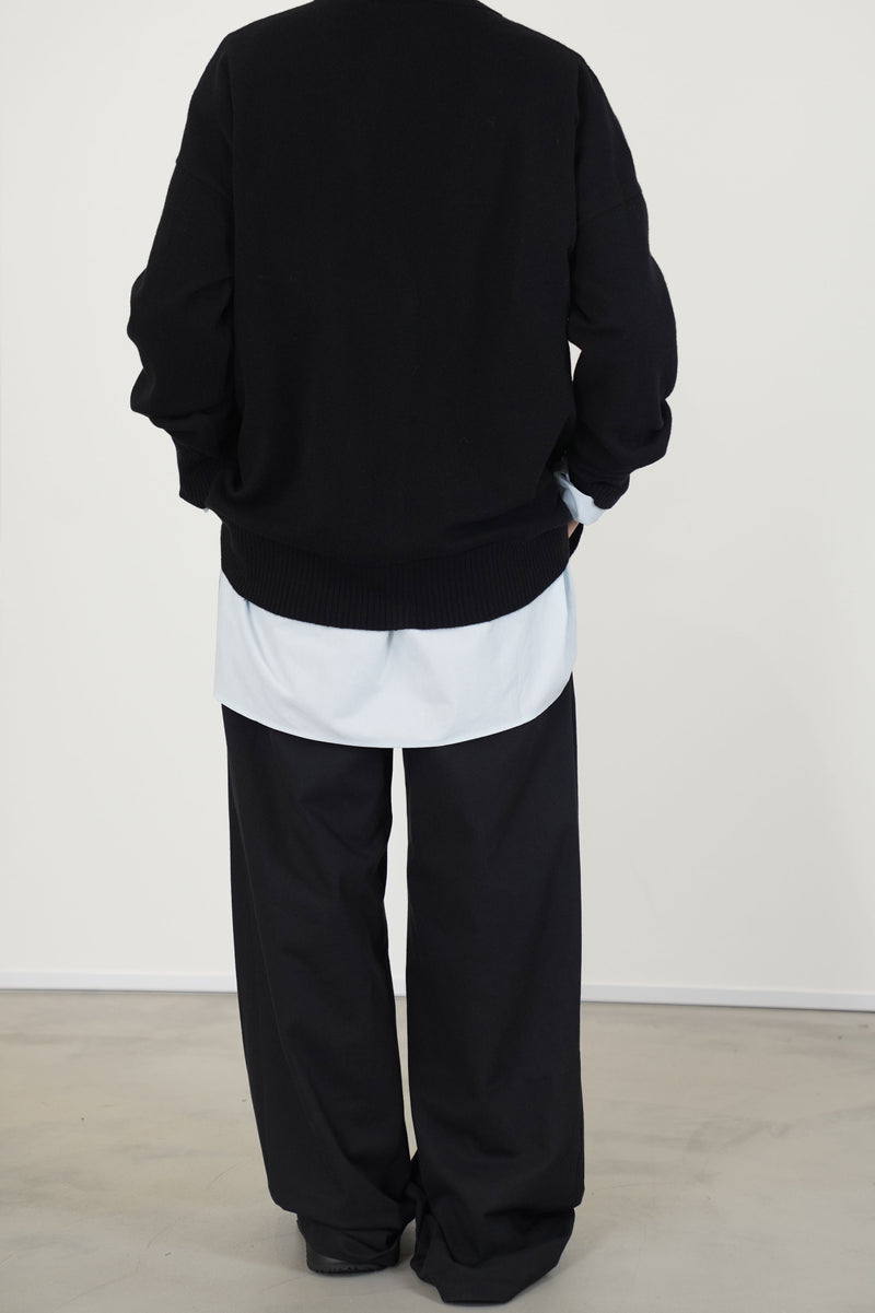 long cardigan cashmere black