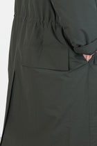 long hooded parka green