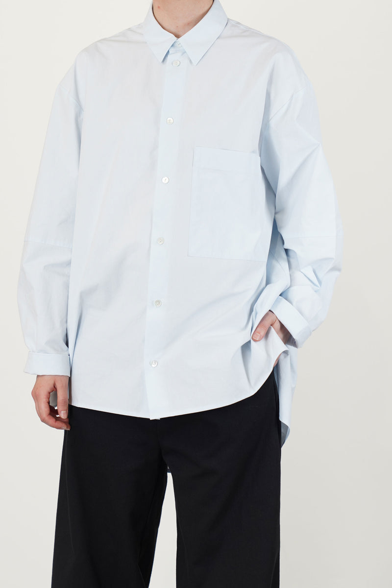 plain shirt pale blue