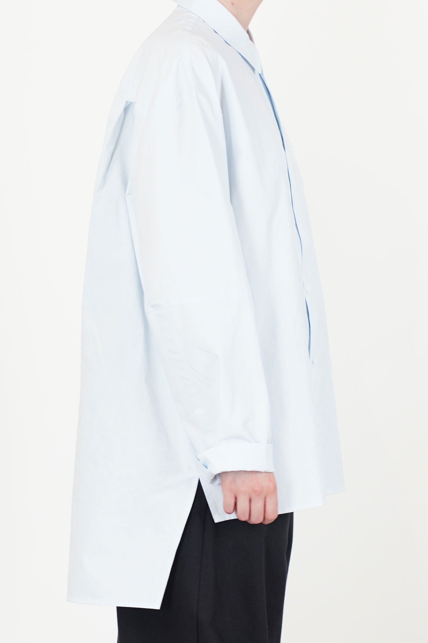 plain shirt pale blue