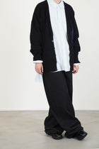 wide leg long pants black