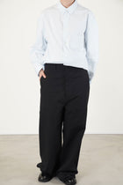 wide leg long pants black