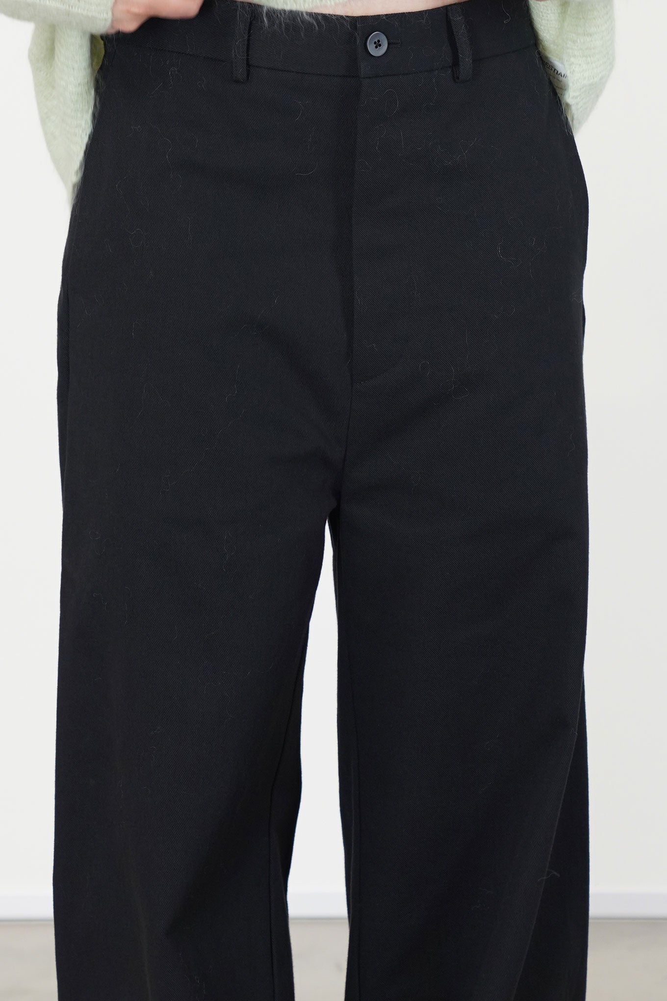 wide leg long pants black