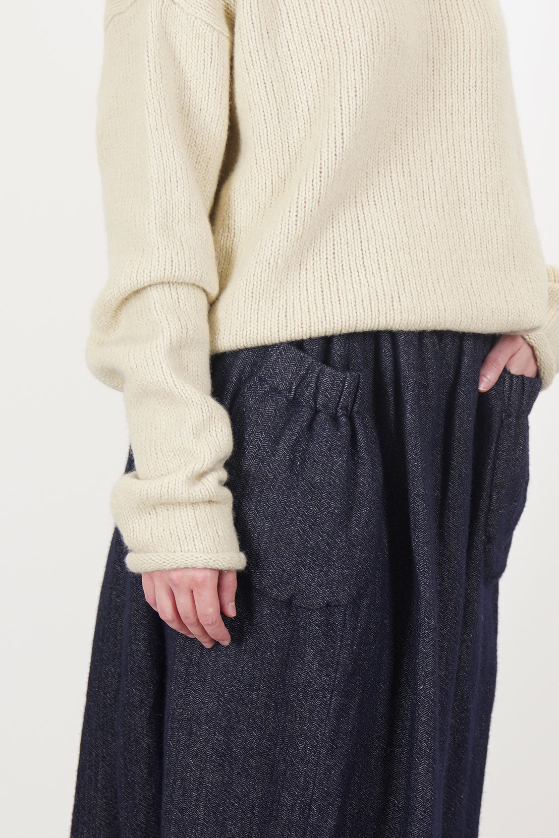 long ghost skirt indigo orfj007